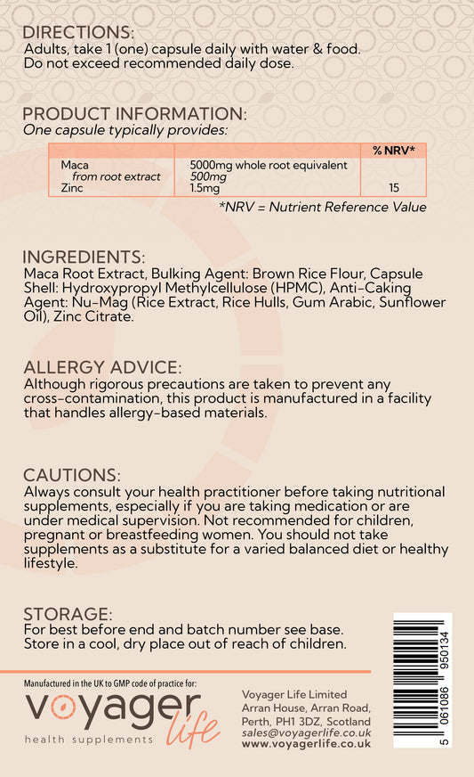 Maca Root 5000mg 120 Capsules