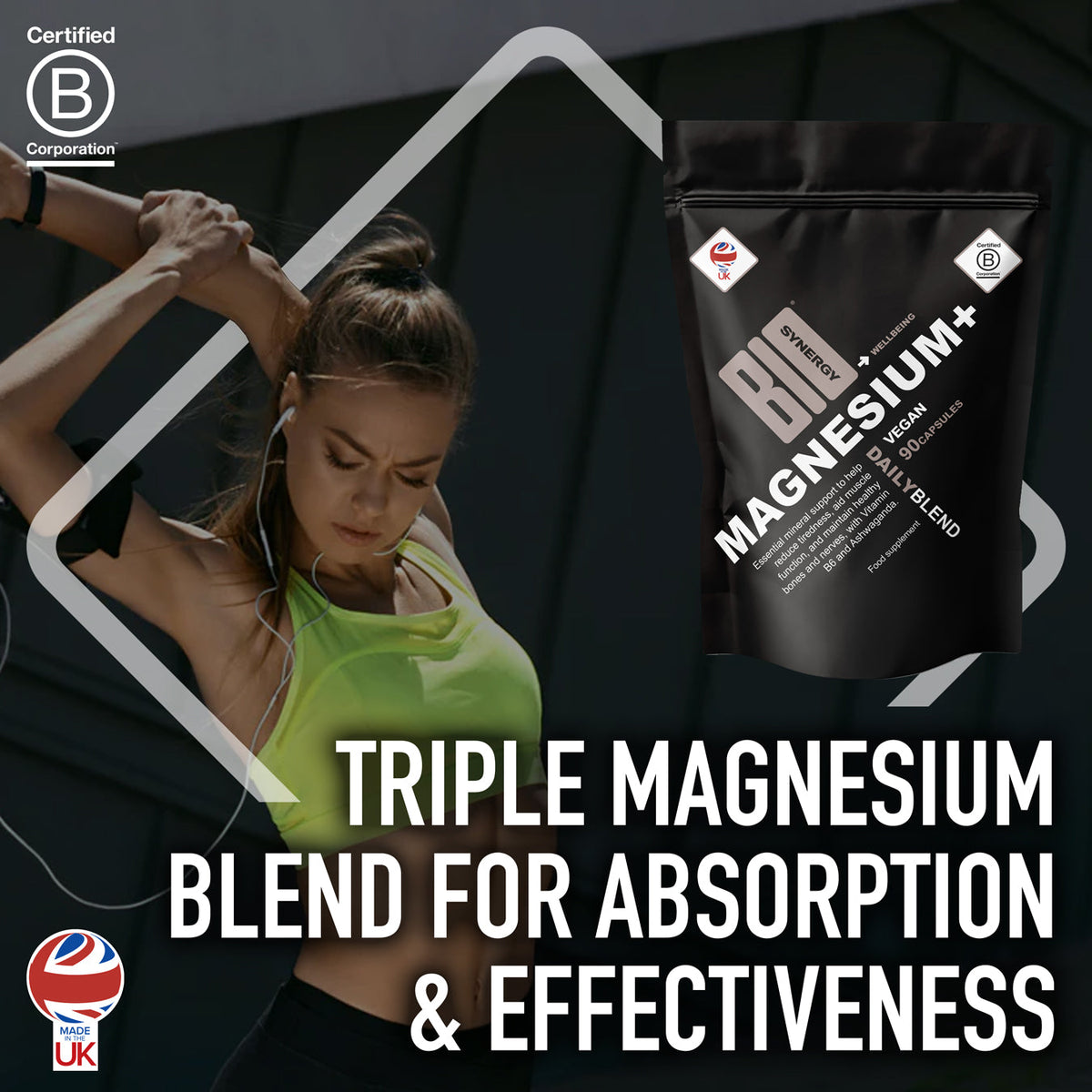 Magnesium + Ashwagandha & B6