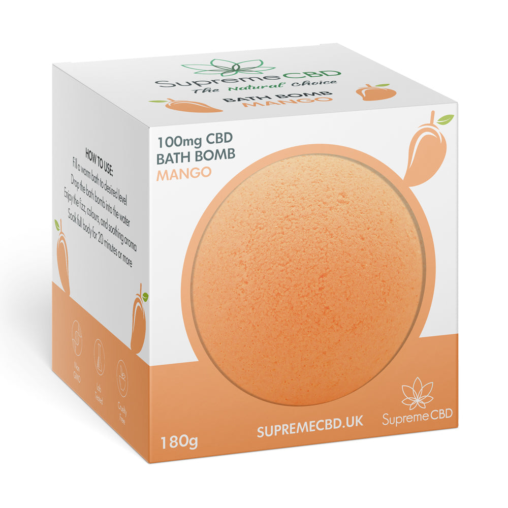 Supreme CBD - CBD Bath Bomb - Mango (100mg)