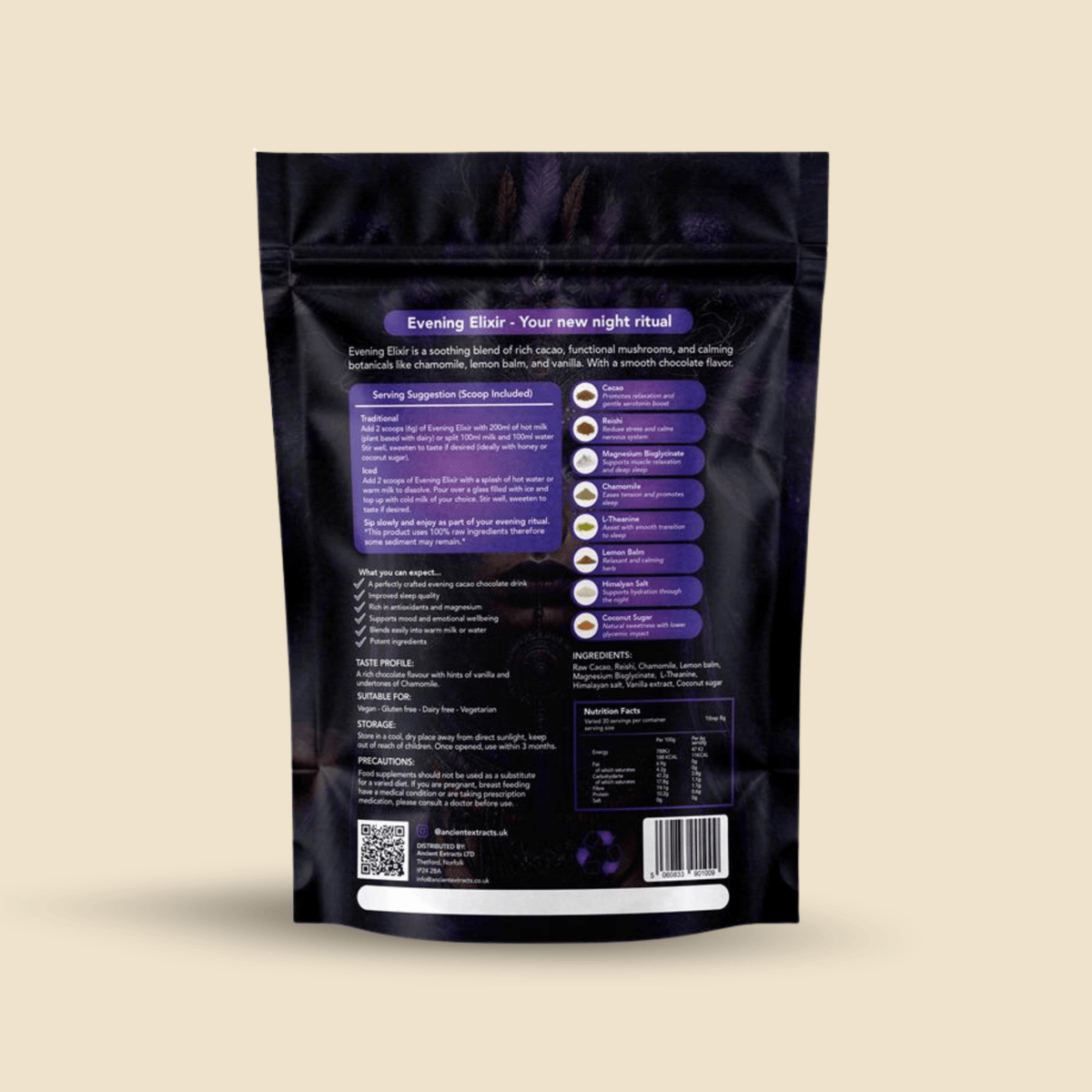Ancient Extracts - Evening Elixir Mushroom Cacao