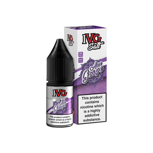 10mg IVG Salts 10ml Nic Salts (50VG/50PG) - Flavour: Aloe Grape