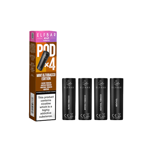 20mg Elf Bar 4 in 1 Multi Edition Prefilled Pods 2ml - 4Pcs - Flavour: Summer Edition