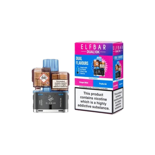 20mg ELFBAR Dual 10K Prefilled Pod Pack 10000 Puffs - Flavour: Exotic Edition