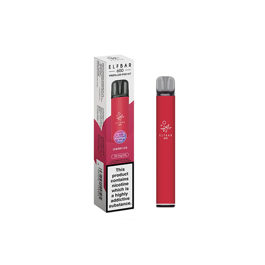 20mg Elf Bar 600 Prefilled Pod Vape Kit 600 Puffs - Stoptober Special Offer! - Flavour: Watermelon BG