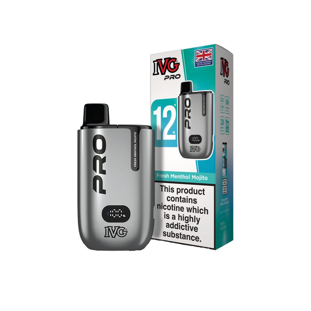 20mg I VG Pro 12 Prefilled Pod Vape Kit 10000 Puffs - Flavour: Cherry Ice