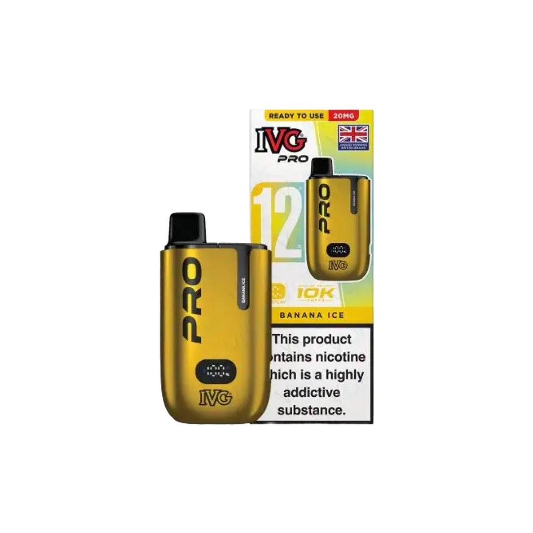 20mg I VG Pro 12 Prefilled Pod Vape Kit 10000 Puffs - Flavour: Cherry Ice