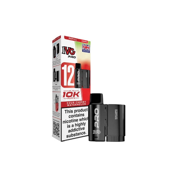 20mg I VG Pro 12 Refill Pod Pack 10000 Puffs - Flavour: Blueberry Mint