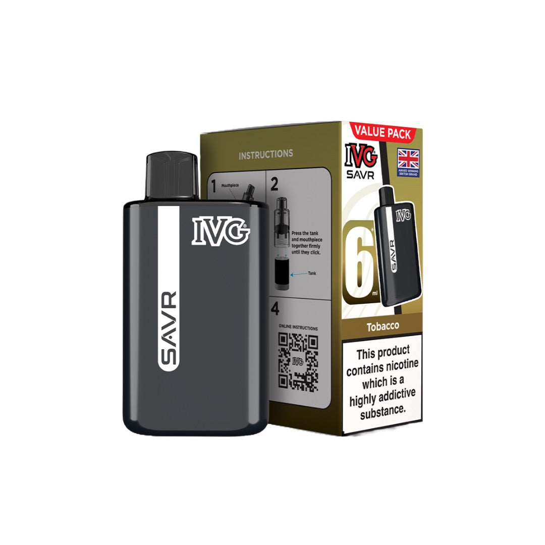 20mg I VG SAVR Prefilled Pod Vape Kit 3000 Puffs - Flavour: Blue Sour Raspberry