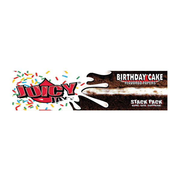 24 Juicy Jay King Size Flavoured Slim Rolling Paper - Full Box - Flavour: Liquorice
