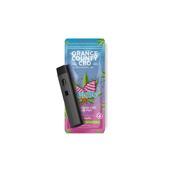 Orange County CBD 600mg CBD Disposable Vape - 1ml 700 Puffs ::Short Dated Stock:: - Flavour: Mimosa - 19/04/2024