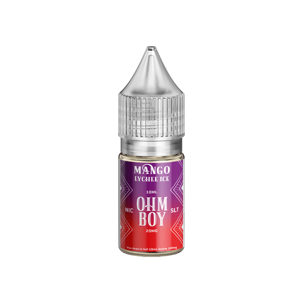 20mg Ohm Boy SLT 10ml Nic Salt (50VG/50PG) - Flavour: Mango Raspberry Ice