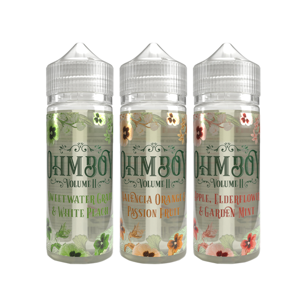 Ohm Boy Volume II 100ml Shortfill 0mg (70VG/30PG) - Flavour: Apple Elderflower & Garden Mint
