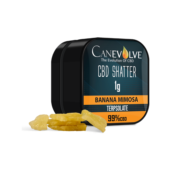 Canevolve 99% CBD Shatter - 1g - Flavour: Blueberry Afgoo