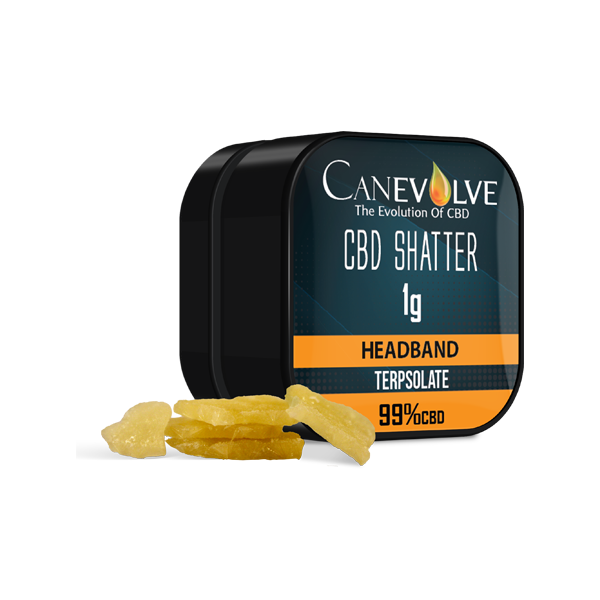 Canevolve 99% CBD Shatter - 1g - Flavour: Blueberry Afgoo