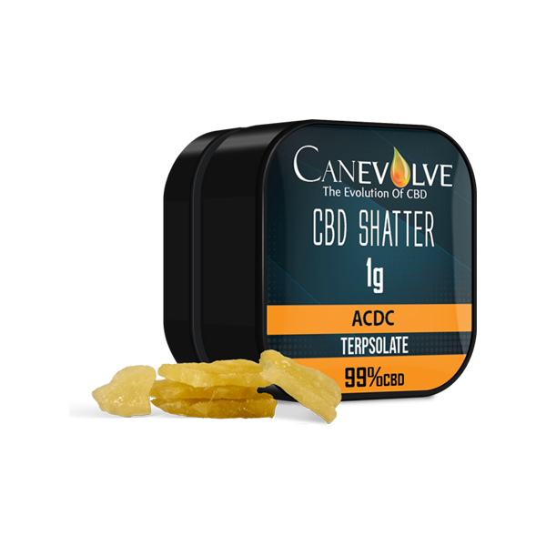 Canevolve 99% CBD Shatter - 1g - Flavour: Blueberry Afgoo