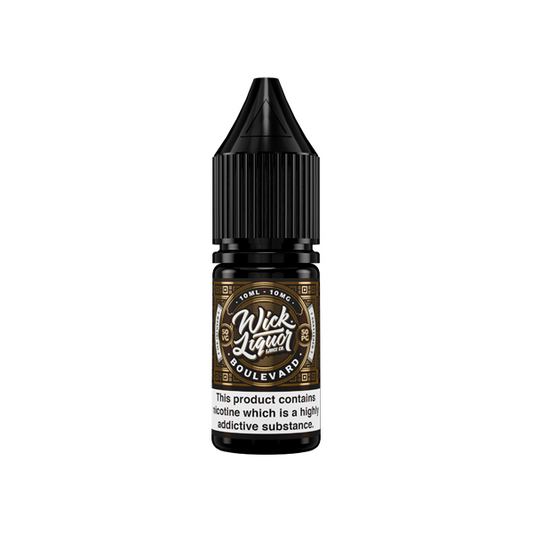 10mg Wick Liquor 10ml Nic Salts (50VG/50PG) - Flavour: Blue Moon