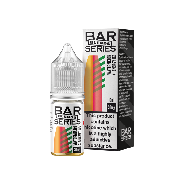20mg Bar Series Blends 10ml Nic Salts (50VG/50PG) - Flavour: Blue Sour Razz X Lemon Lime