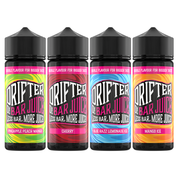Drifter Bar Juice 100ml Shortfill 0mg (50VG/50PG) - Flavour: Peach Ice