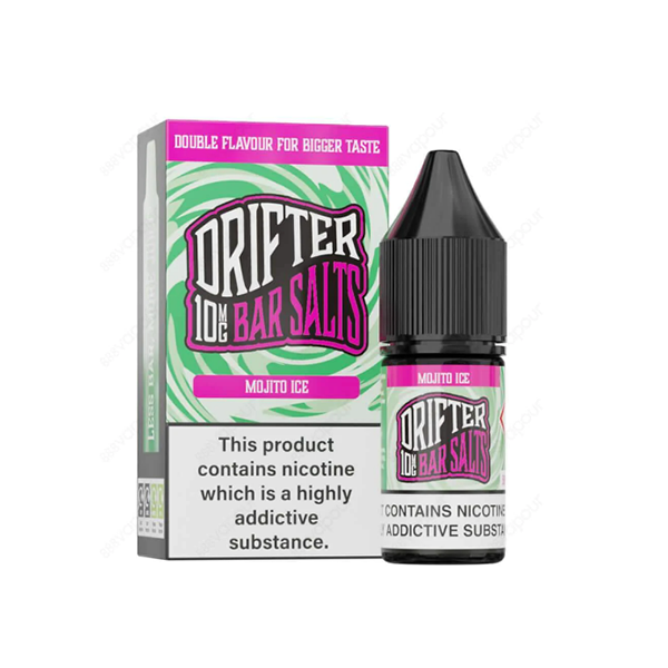 10mg Drifter Bar Salts 10ml Nic Salts (50VG/50PG) - Flavour: Sweet Mint