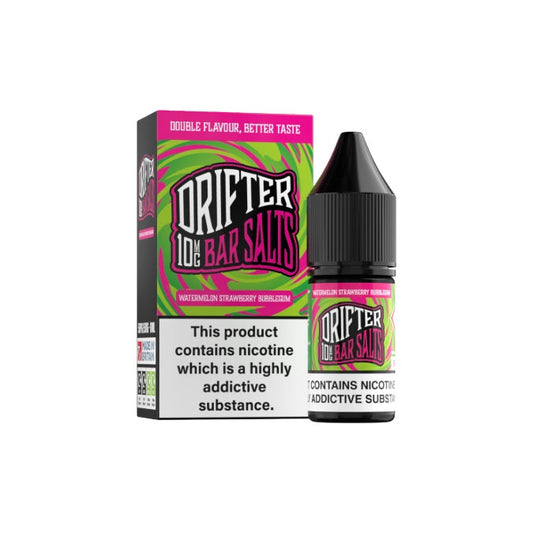 10mg Drifter Bar Salts 10ml (50VG/50PG) - Flavour: Sweet Mint