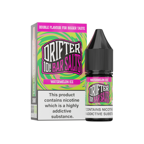 10mg Drifter Bar Salts 10ml Nic Salts (50VG/50PG) - Flavour: Sweet Mint