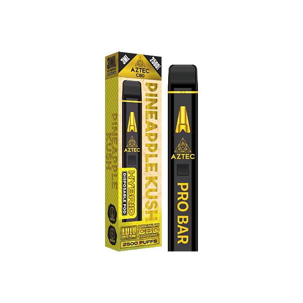 Aztec CBD 1800mg Pro Bar CBD Disposable Vape Device 2500 Puffs - Flavour: Buddha Haze
