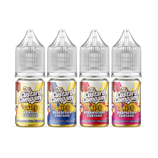 10mg The Custard Company Flavoured Nic Salt 10ml (50VG/50PG) - Flavour: Blueberry Custard