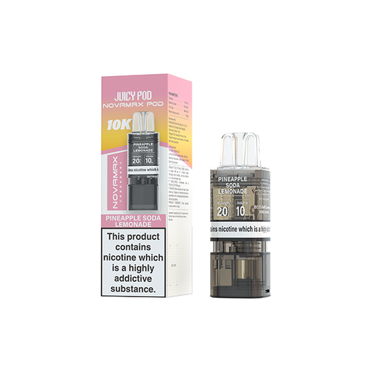 20mg Juicy Pod Novamax Prefilled Pods 10000 Puffs - 1 Pcs - Flavour: Blue Razz GB