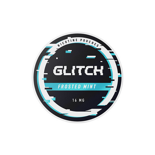 16mg Glitch Regular Nicotine Pouches - 20 Pouches - Flavour: Blueberry Ice