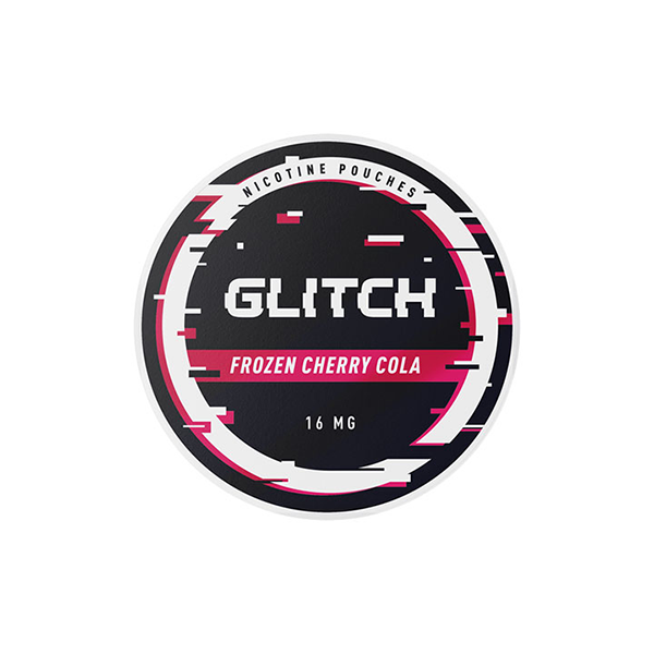 16mg Glitch Regular Nicotine Pouches - 20 Pouches - Flavour: Frozen Cherry Cola