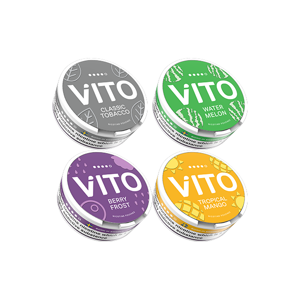 14mg VITO Nicotine Pouches - 20 Pouches - Flavour: Berry Frost