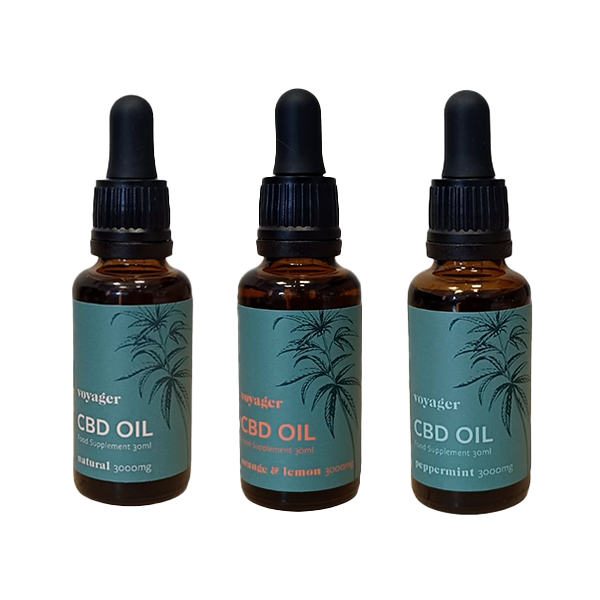 Voyager 3000mg CBD Oil 30ml - Flavour: Orange and Lemon
