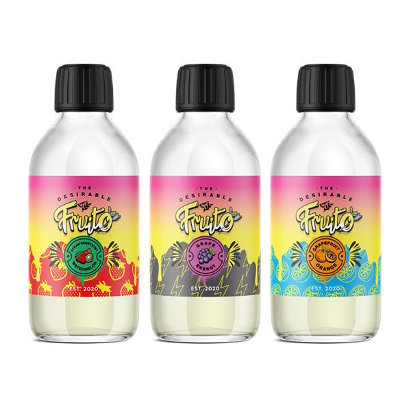 Fruito 200ml Shortfill 0mg (70VG/30PG) - Flavour: Strawberry Kiwi & Watermelon