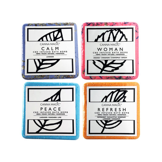 Canna Magic Handmade 100mg CBD Bath Bombs - Flavour: Relax
