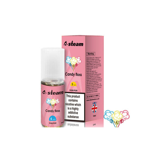 A-Steam Fruit Flavours 6MG 10ML (50VG/50PG) - Flavour: Black Jack