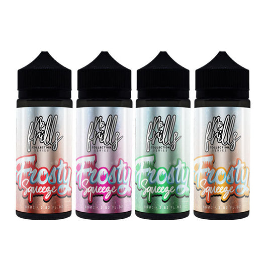 No Frills Collection Frosty Squeeze 80ml Shortfill 0mg (80VG/20PG) - Flavour: Apple Raspberry