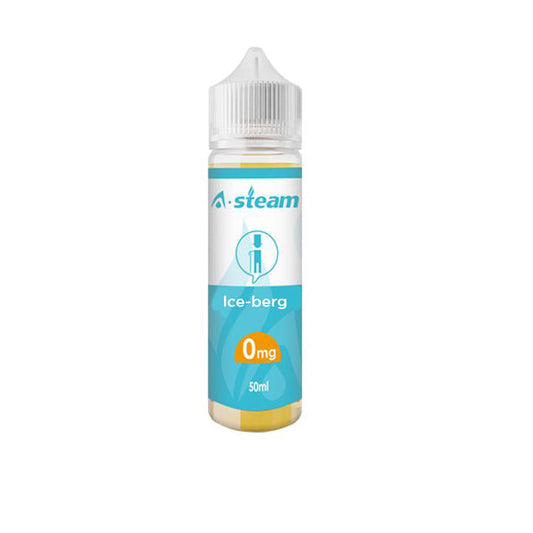 A-Steam 50ml Shortfill 0mg (50VG/50PG) - Flavour: Blueberry