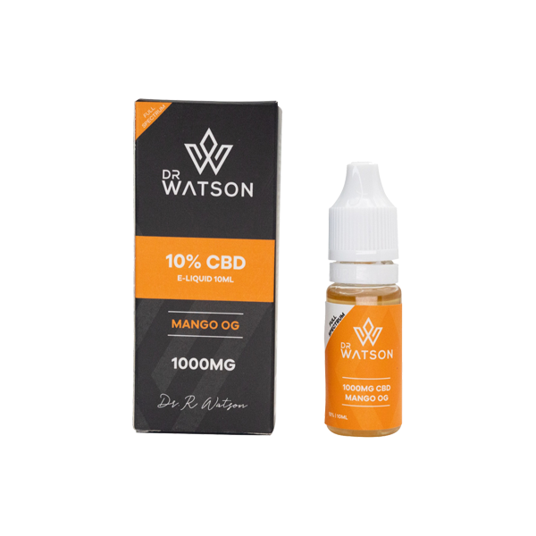 Dr Watson 1000mg Full Spectrum CBD E-liquid 10ml (BUY 1 GET 1 FREE) - Flavour: Georgia Peach