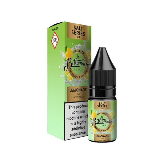 20mg Billionaire Juice Salt Series 2.0 10ml Nic Salts (50VG/50PG) - Flavour: Blackcurrant Ice