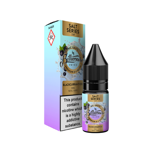 20mg Billionaire Juice Salt Series 2.0 10ml Nic Salts (50VG/50PG) - Flavour: Mixed Berries