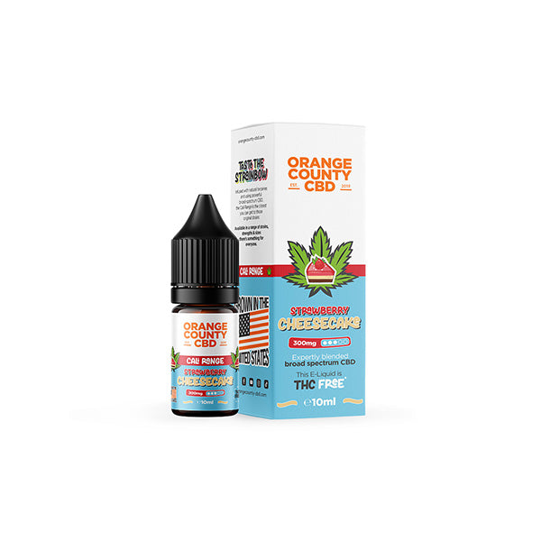 Orange County CBD Cali Range 300mg CBD 10ml E-liquid (60VG/40PG) - Flavour: Orange Cream