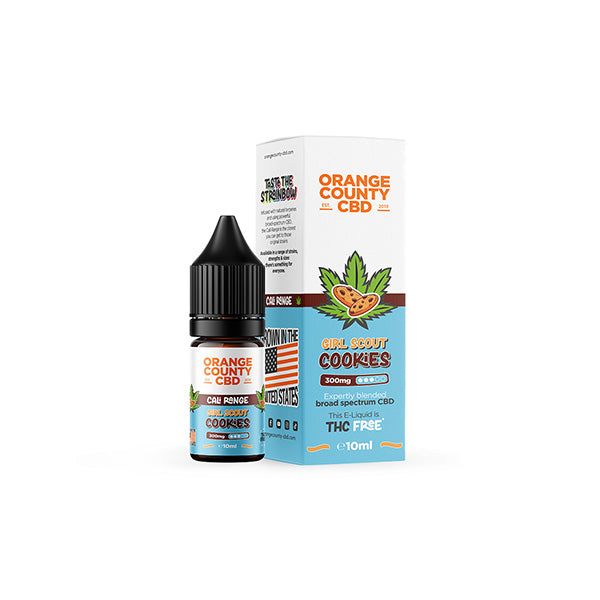 Orange County CBD Cali Range 300mg CBD 10ml E-liquid (60VG/40PG) - Flavour: Orange Cream