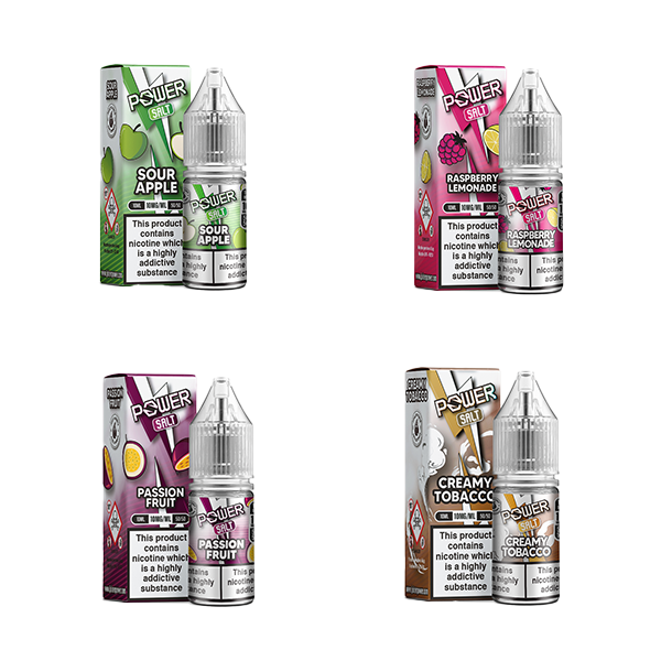 10mg Juice N Power Power Salts 10ml (50VG/50PG) - Flavour: Sour Apple