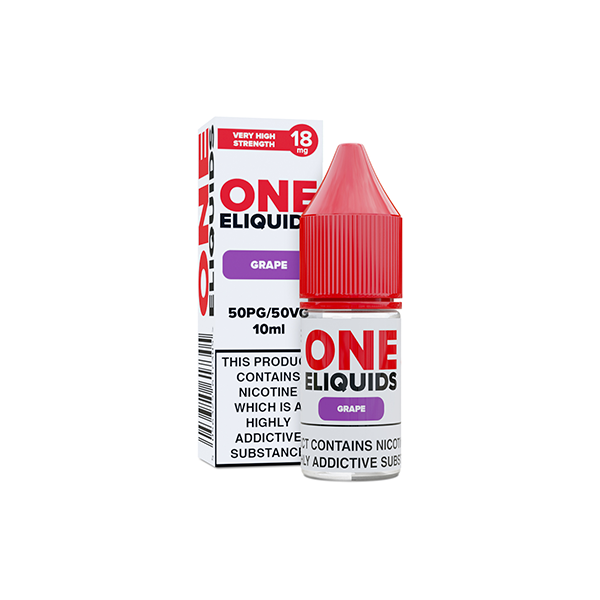 18mg One E-Liquids Flavoured Nic Shot 10ml (50VG/50PG) - Flavour: Mango