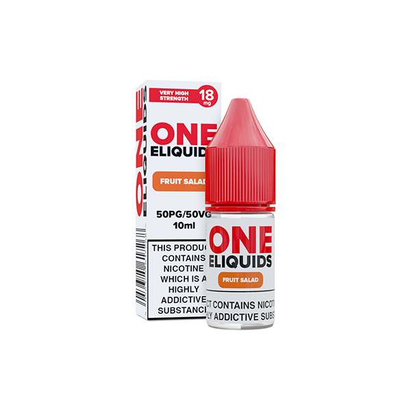 18mg One E-Liquids Flavoured Nic Shot 10ml (50VG/50PG) - Flavour: Mango