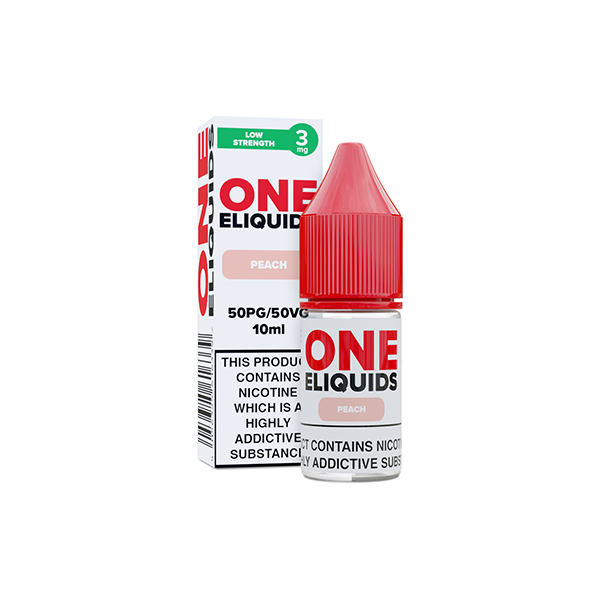 3mg One E-Liquids Flavoured Nic Shot 10ml (50VG/50PG) - Flavour: Strawberry Menthol