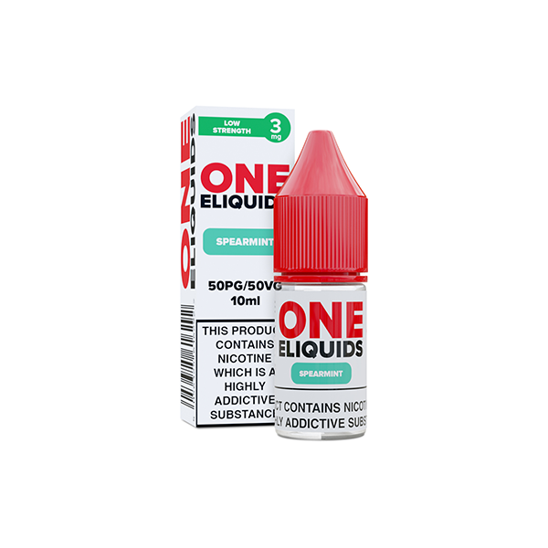 3mg One E-Liquids Flavoured Nic Shot 10ml (50VG/50PG) - Flavour: Strawberry Menthol