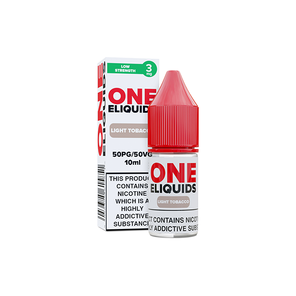 3mg One E-Liquids Flavoured Nic Shot 10ml (50VG/50PG) - Flavour: Strawberry Menthol