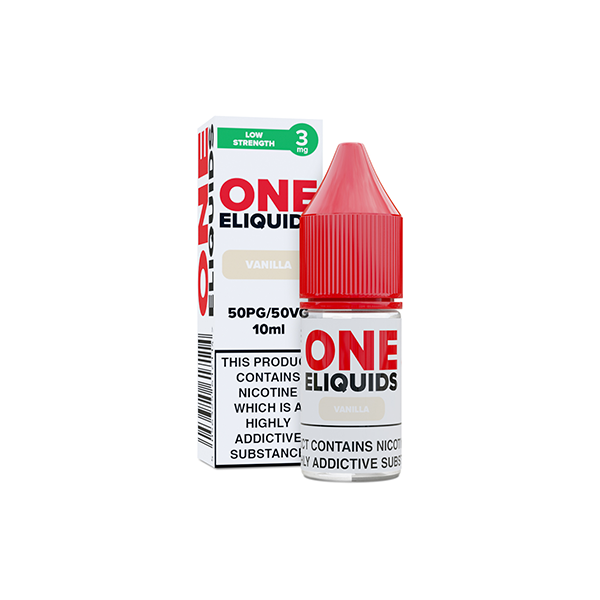3mg One E-Liquids Flavoured Nic Shot 10ml (50VG/50PG) - Flavour: Strawberry Menthol