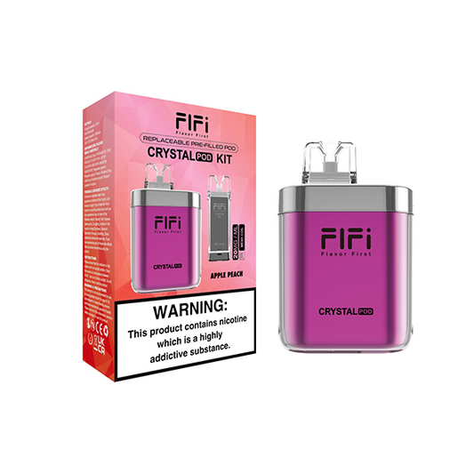20mg FLFI Crystal Disposable Pod Kit 600 Puff - Flavour: Banana Ice